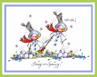 Melting Snowmen Card